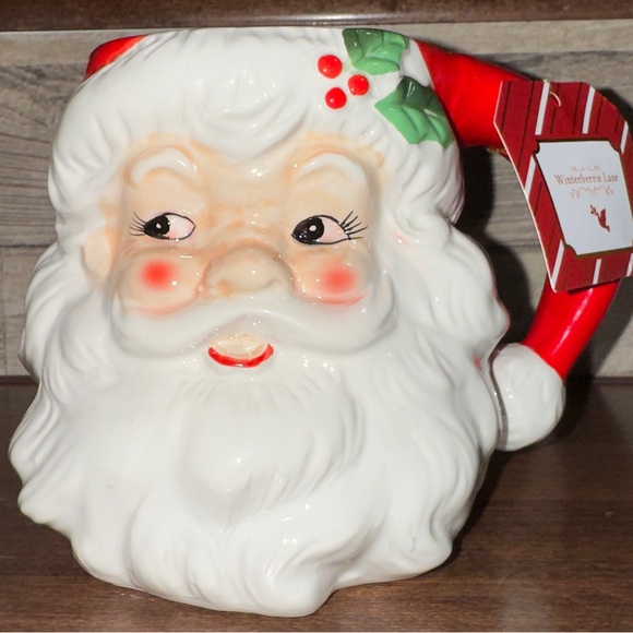 Super Cute 🥰 Christmas 🎄 Vintage Style Santa Claus 🎅 3D Ceramic Mug - New - Picture 4 of 13